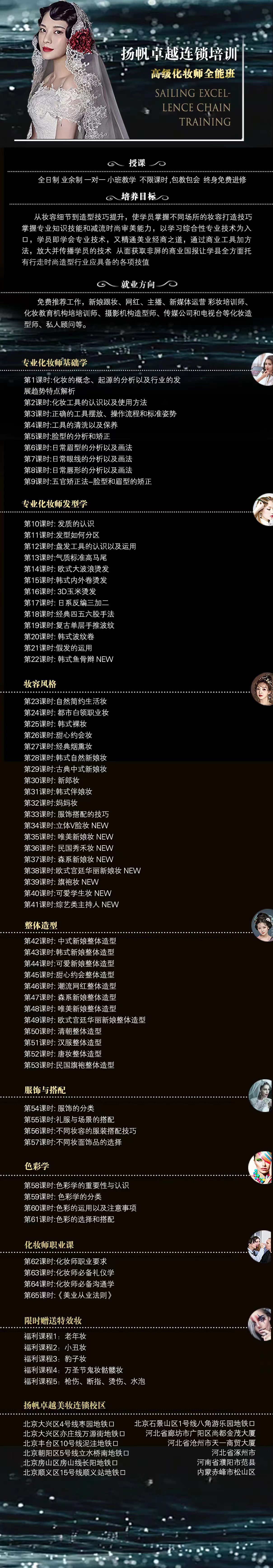 北京扬帆高级美睫师培训