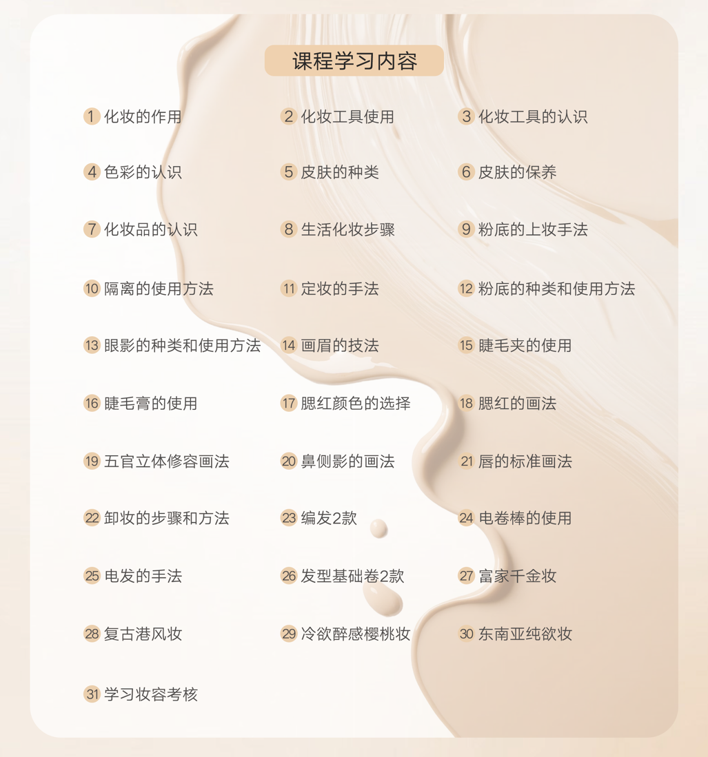 名赫美业个人网红化妆培训班